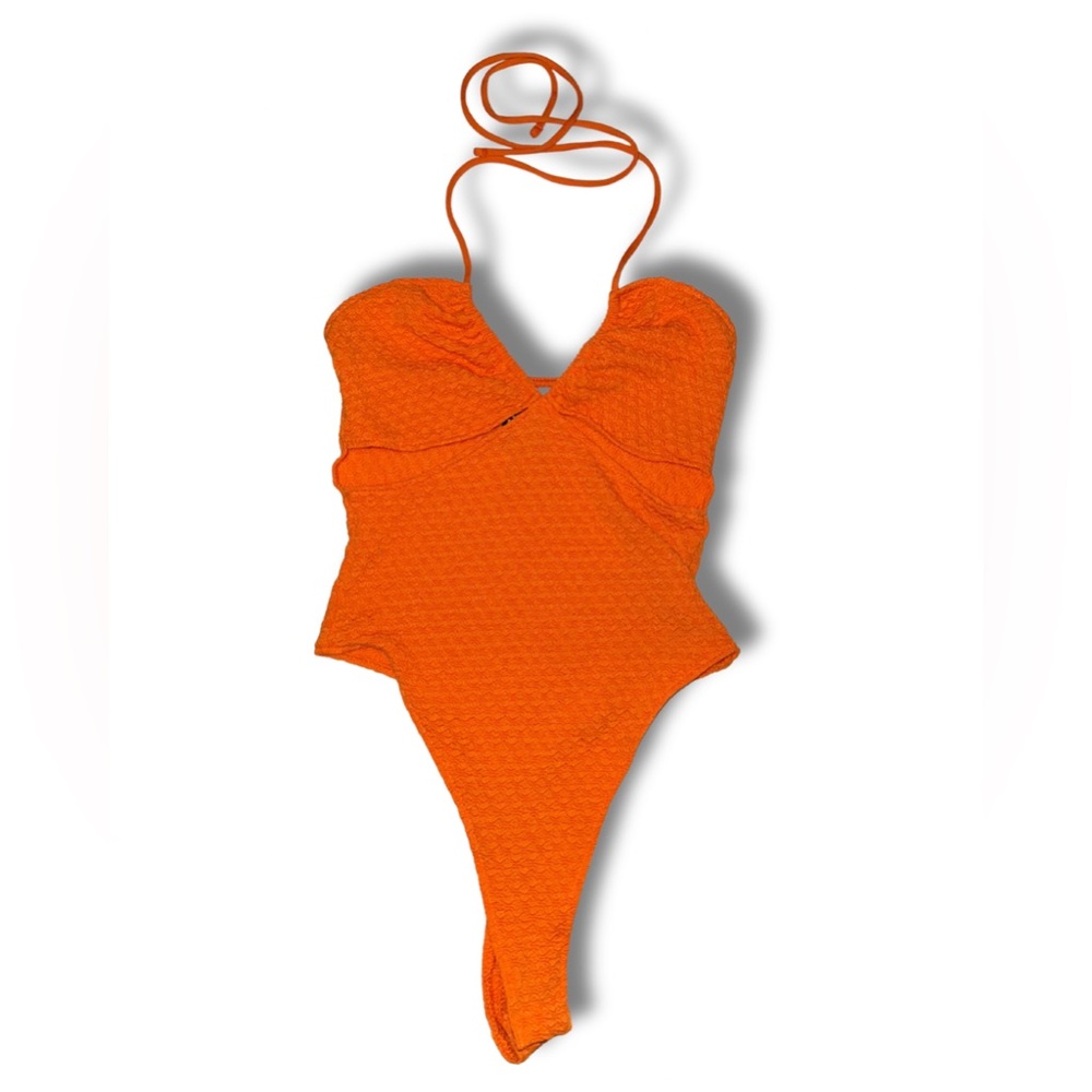 Divided Bright Orange Bodysuit